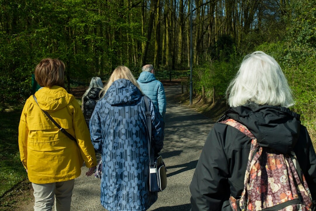 group of seniors outdoors